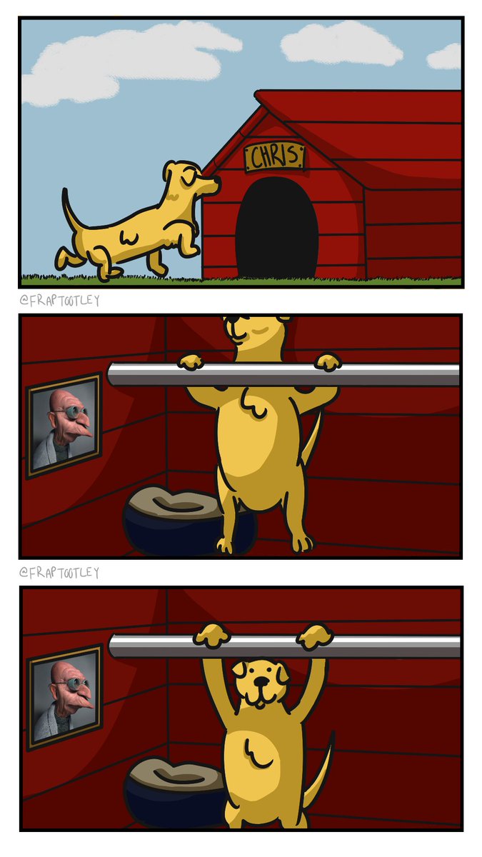 FrapTootley's tweet photo. Doghouse. 

#funny #comic #cartoon #meme #trending https://t.co/0br6wc67gJ