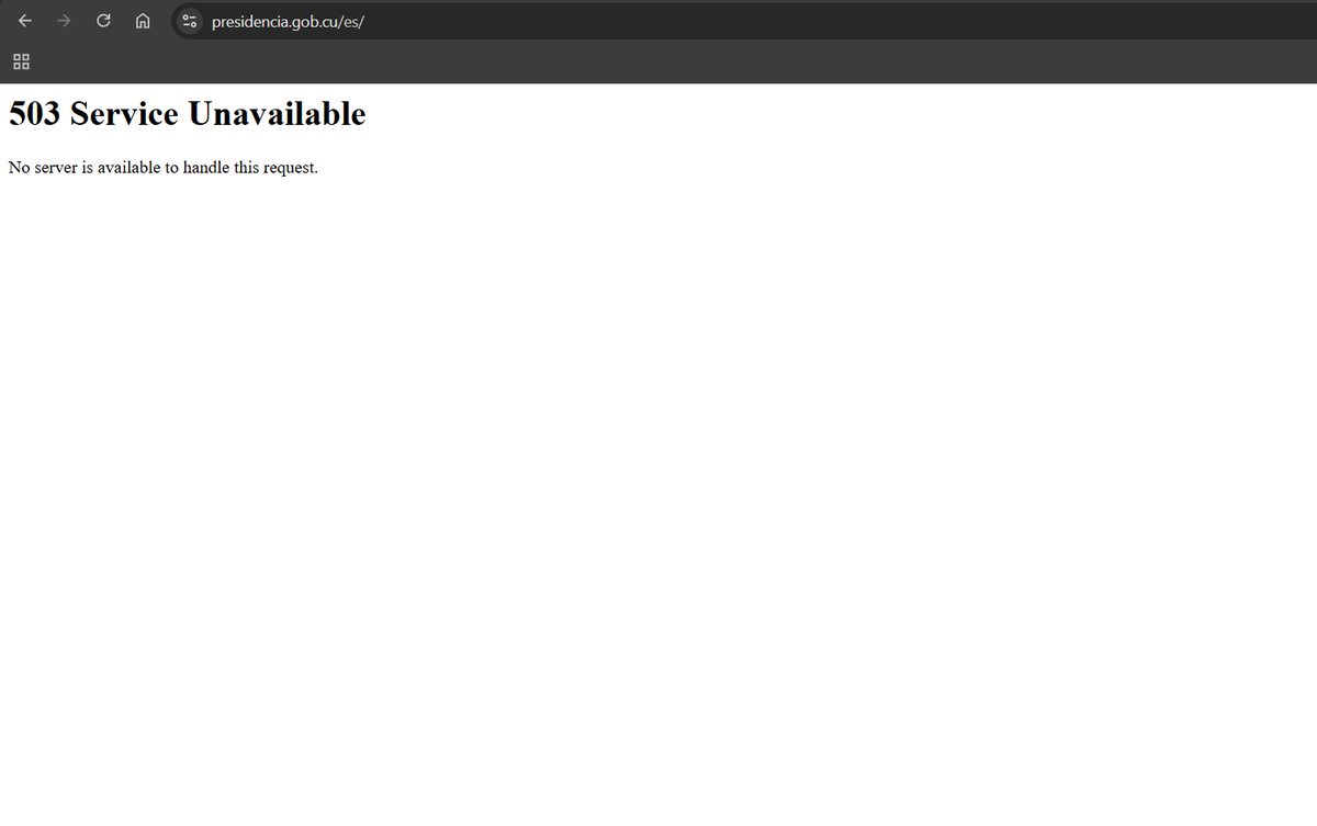 BlackHexBrother's tweet photo. En Apoyo al Pueblo Cubano Hemos Derribado La Web Principal De La Presidencia De Cuba! Tango Down
https://t.co/N0dxznel4C
#TargetClosed
#BlackHexBrotherHood https://t.co/JYXOdewAnh