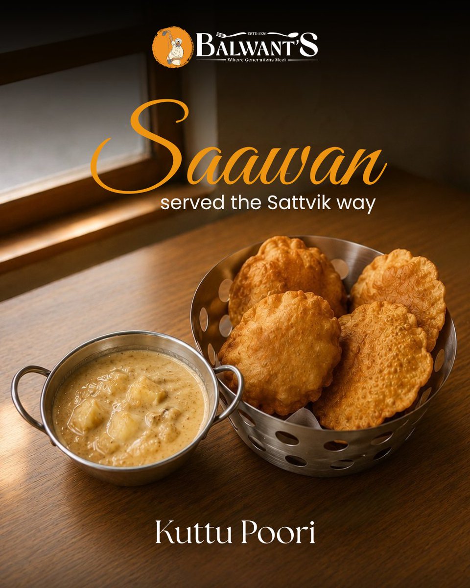 balwantdhaba's tweet photo. This Saawan, savour food rooted in tradition, devotion, and sattvik goodness.
#balwants #saawan #sattvik #sawanfood #pureveg #kolkatafood #heritageeats https://t.co/UtPIqJuBxO