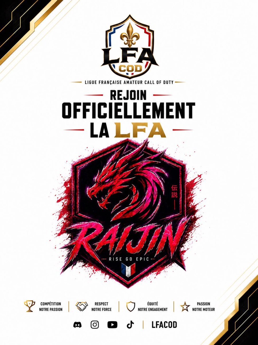 LFAcallofduty's tweet photo. Bienvenue parmis nous @RIJNESPORT !
#competition #cdl #callofduty #france #cod https://t.co/vfQ2Ar7xO9