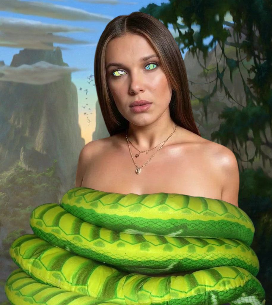 DG69xx's tweet photo. Millie of the jungle, yes I like that name... As @Jannilove3 slowly brings more coils around me and secures me in his tree for keeping tight. Mind emptied, only butt and boobs remaining as valuables. The snake gets to see me naked, oh my god.. https://t.co/vGQBKsM7u0