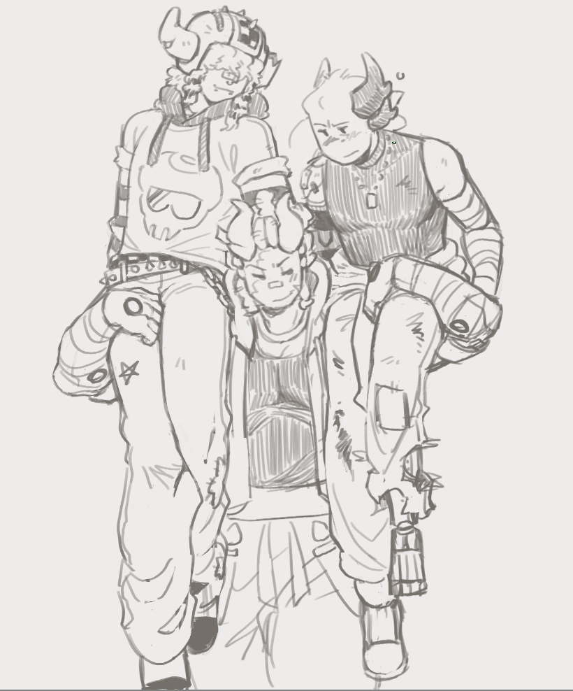 arty_mc_artist's tweet photo. I hate them.
Friends' designs again for Coil and Skate!! >:] #phightingfanart https://t.co/8lewP078Xl