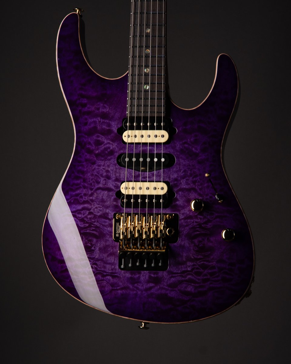 SuhrCustom's tweet photo. A beautiful Trans Purple Burst Custom Modern built for the Good People at Okada International! 

Instrument Specifications:
Serial Number: 89884
Model: Modern
Finish: Trans Purple Burst
Wood: Swamp Ash with Quilt Maple Top
Neck: Roasted Maple Neck w/ Indian Rosewood Fingerboard https://t.co/yf31mIcjGb