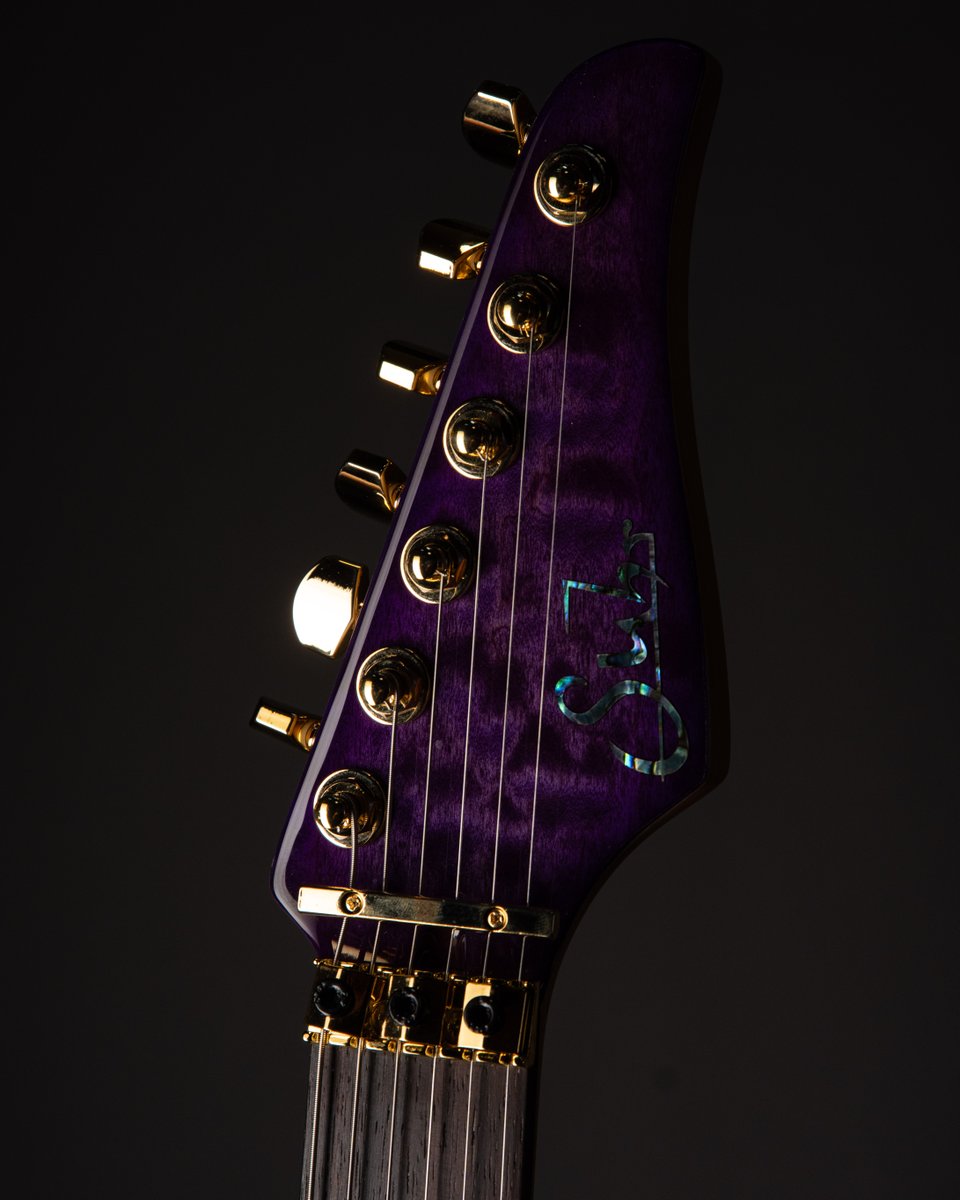SuhrCustom's tweet photo. A beautiful Trans Purple Burst Custom Modern built for the Good People at Okada International! 

Instrument Specifications:
Serial Number: 89884
Model: Modern
Finish: Trans Purple Burst
Wood: Swamp Ash with Quilt Maple Top
Neck: Roasted Maple Neck w/ Indian Rosewood Fingerboard https://t.co/yf31mIcjGb
