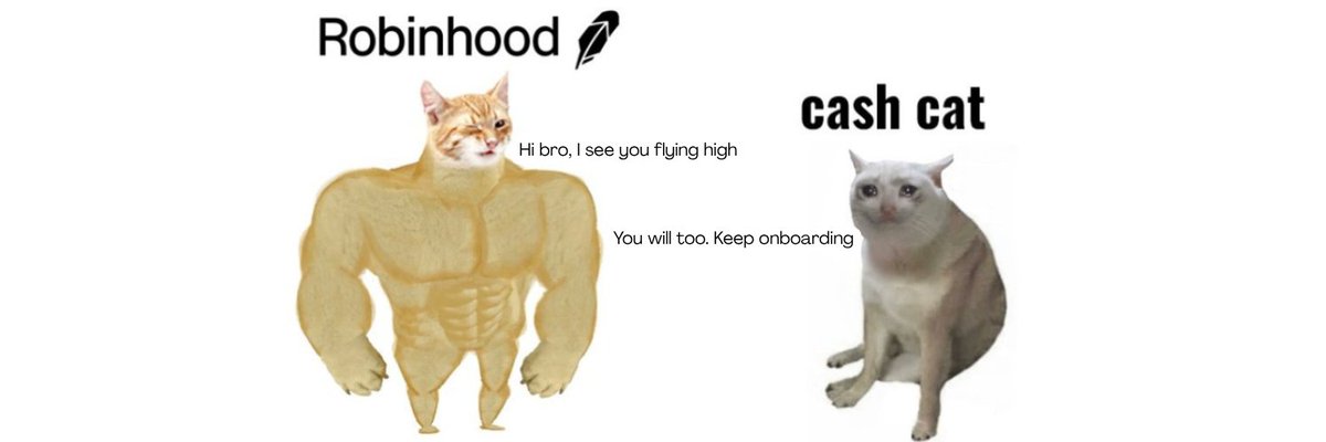 RobinhoodDivs's tweet photo. We are still onboarding new holders to $cashcat 

Hold $robinhood and earn $cashcat dividends. https://t.co/bJgboyQq9O