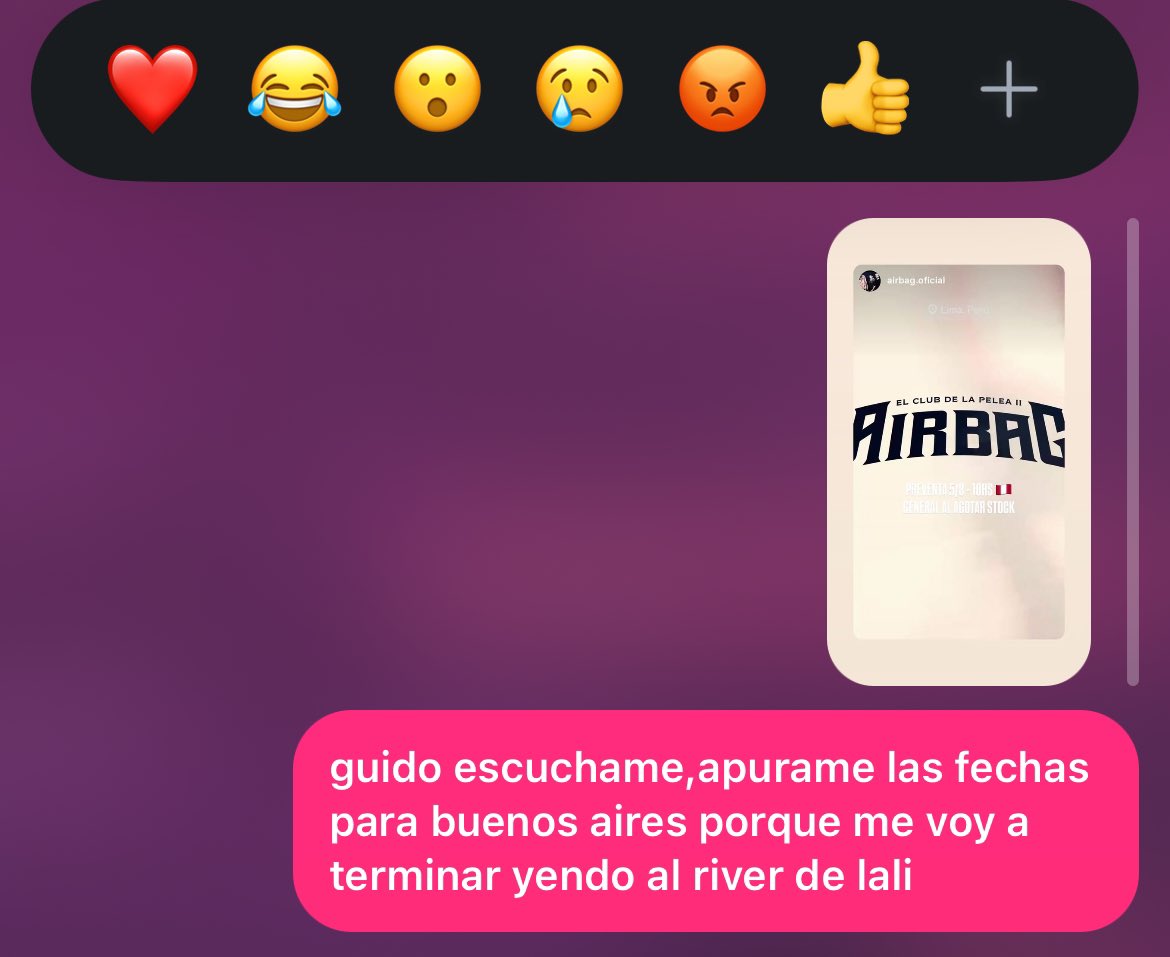 paluvoragine's tweet photo. me descuidaste una bocha airbag https://t.co/askWKL7AQ3