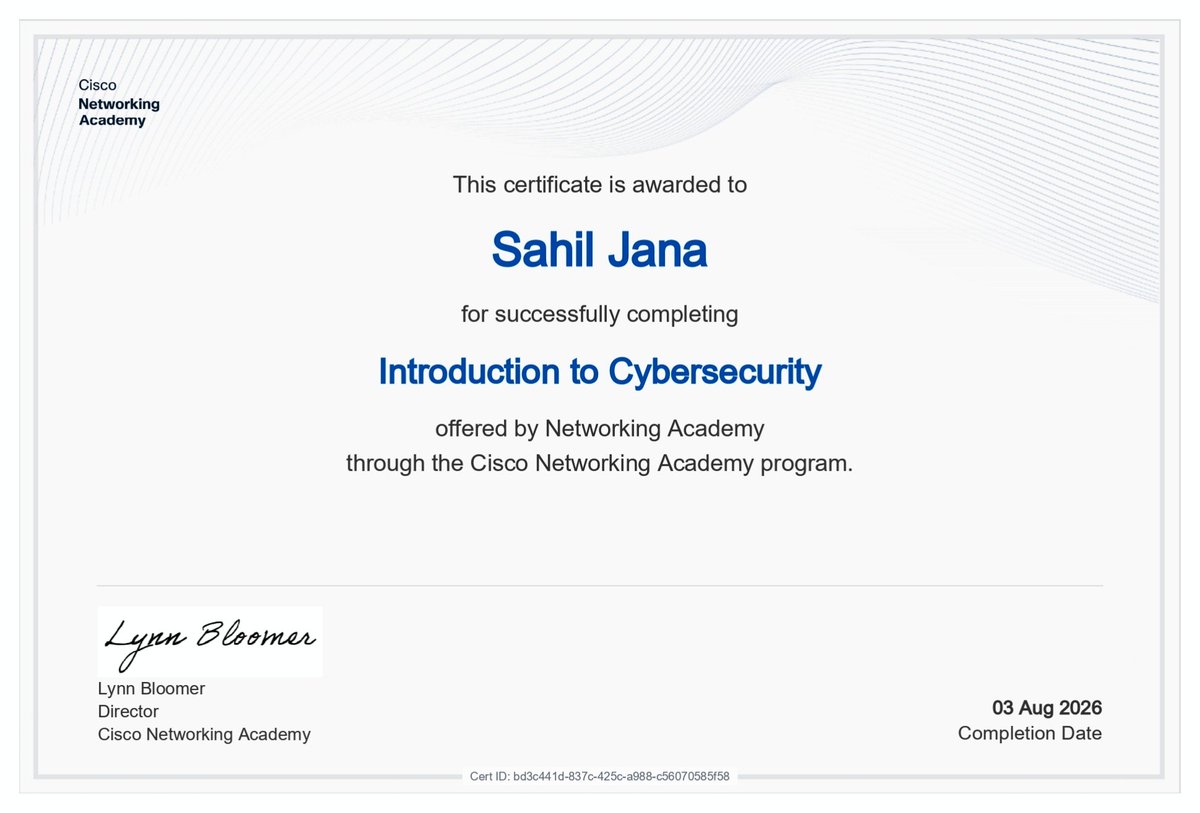 SahilJana01's tweet photo. Is it really useful for Cybersecurity Career?? https://t.co/ahOOhsMIid
