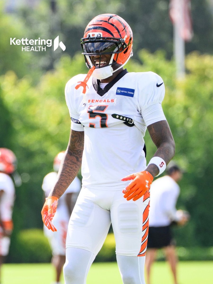 Bengals's tweet photo. Padded up. https://t.co/G5K6kD9GII