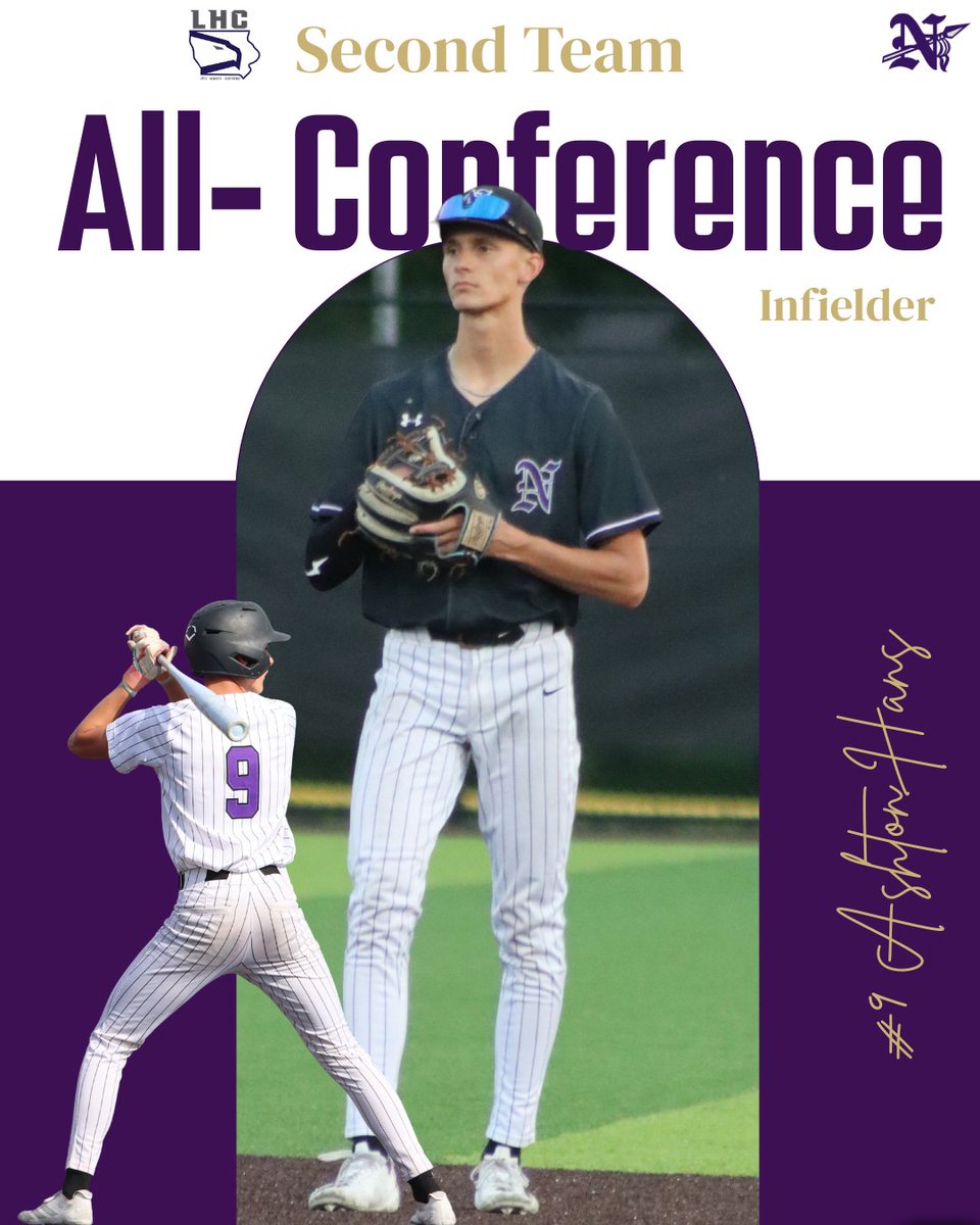 Norwalk_Pride's tweet photo. ⚾️Congratulations to our LHC All-Conference selections from the Norwalk Baseball Team! @Norwalk_Bball 

Second Team All-Conference:
Colton Moore
Ashton Hans
Rhylee Schmidt https://t.co/TiEkyNdkmW
