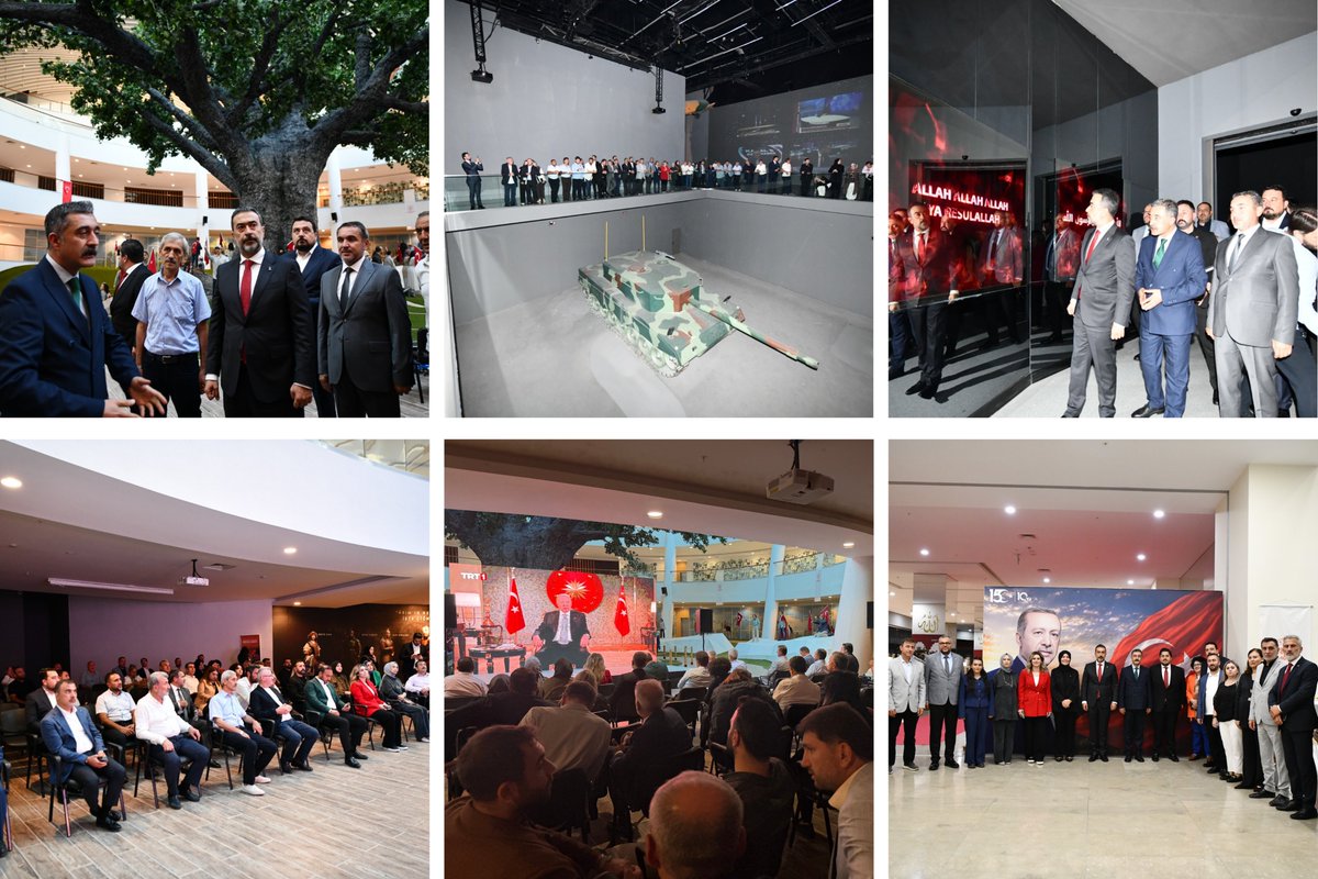 AkpartiAnkara's tweet photo. İl Başkanımız Sn. @hakanhanozcan, Yürütme ve Yönetim Kurulu Üyelerimizin katılımıyla 15 Temmuz Demokrasi Müzesi’ni ziyaret ettik.

Ziyaretimizin ardından, 15 Temmuz Demokrasi ve Millî Birlik ruhunu anlatan “Asırlık Gece” belgeselini seyrettik.

Milletimizin bağımsızlığına, demokrasisine ve milli iradesine sahip çıkmak uğruna yazdığı destanı bir kez daha derinden hissettik. 

Aziz şehitlerimizi rahmetle, kahraman gazilerimizi minnet ve şükranla yâd ediyoruz.