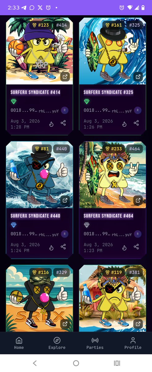 SurferXHubXRPL's tweet photo. 🌊🚀 THE WAVE HAS STARTED... ARE YOU SURFING OR WATCHING? 🚀🌊
SurferX Syndicate NFTs are officially LIVE on @gravemint ! 🔥
Several NFTs have already been minted. Looks like some people are definitely built to surf. 🌊
What about the rest of you? 👀
🖼️ Mint yours today for just 10 XRP: https://t.co/GpnJVPlqe1⁠�
💧 And here's why it matters...
When the collection sells out, 30% of the proceeds will be added LIVE to the $SRFX liquidity pool, helping strengthen the entire SurferX ecosystem.
📚 The Learn Hub keeps climbing!
🔥 3,367 Lessons Completed 🎓 675 Courses Completed 🏆 110 Certificates Issued
🎥 ⏳ 8 DAYS LEFT!
The $150 XRP Learn Hub Tutorial Challenge is heating up. Show us the best professional, step-by-step tutorial for https://t.co/uUcSusqWxn and take your shot at $150 in XRP!
🌊 Learn. Mint. Build. Grow.
Let's make this the biggest week in SurferX history.
🏄‍♂️ Who's built to surf? 🌊
$SRFX | LFG
