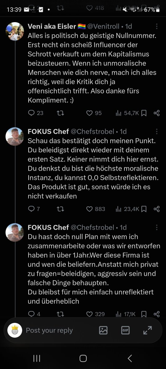 GermanCardKid's tweet photo. @Venitroll @Chefstrobel Hier übrigens bei jeder Antwort fette ratio bekommen, am Ende sogar von irgendwelchen kompletten randoms 😭 https://t.co/wJSekiWViJ