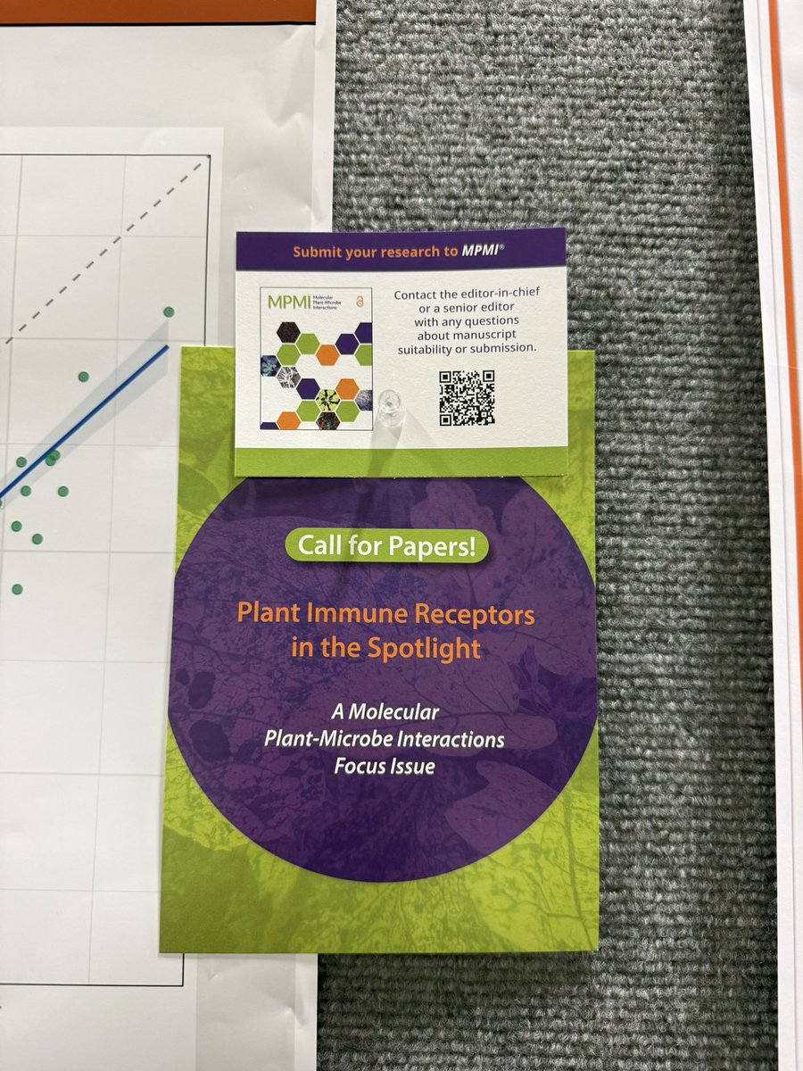 Edel_PLopez's tweet photo. Today I expanded my role as a Senior Editor at @MPMIjournal a little bit 😄

I spent a few hours walking through the posters at #PlantHealth2026, and whenever I came across a study that I thought would be a great fit for the journal, I left an invitation to submit 👏

There is so much outstanding science being presented here, and I hope to see many of these exciting projects make their way into the journal!

We want your science at @plantdisease journals 💪