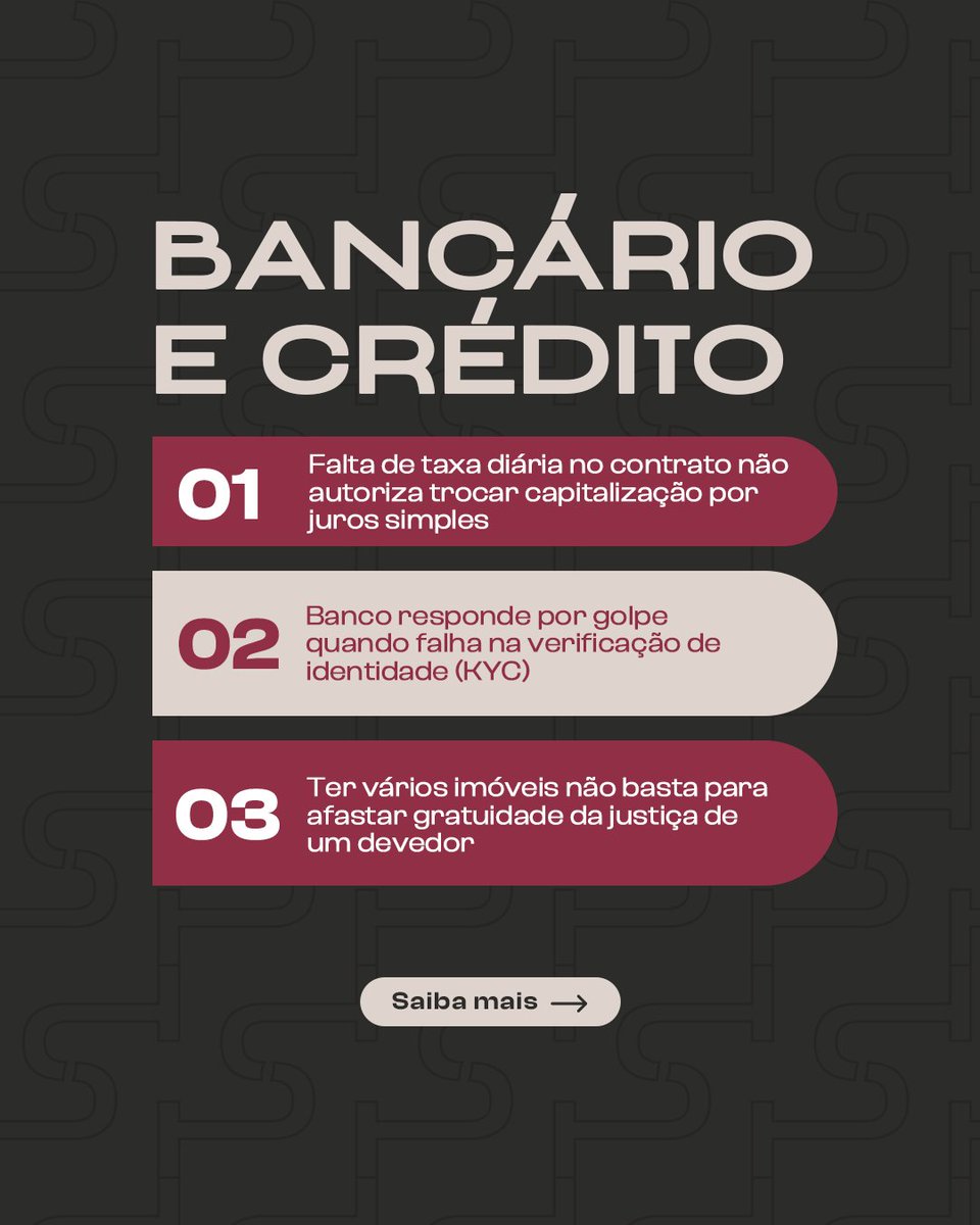 joaopff's tweet photo. Mais uma semana, mais decisões que merecem atenção de quem empreende. #stj #justiça #jurisprudencias #advocacia https://t.co/wJ2nw2inyT