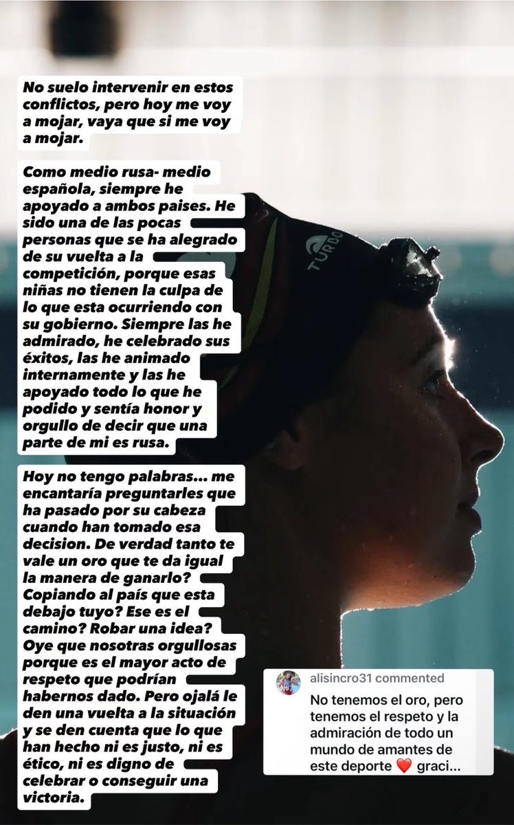 AmorosLive's tweet photo. Hay un enfado muy grande en el equipo español de natación artística tras la plata europea.

Rusia se ha dedicado a espiar y copiar partes del ejercicio de España para poder derrotarlas en el Europeo… y lo han conseguido.

Comunicado de Alisa Ozhogina: https://t.co/2NvhlYPTVX