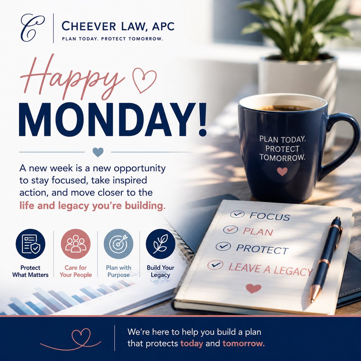 taracheever's tweet photo. Happy Monday! 💙

A new week is a fresh opportunity to move forward with purpose. Whether you're focusing on your family, your business, or your future, the small steps you take today can have a lasting impact tomorrow. https://t.co/Syyri9Mqjy