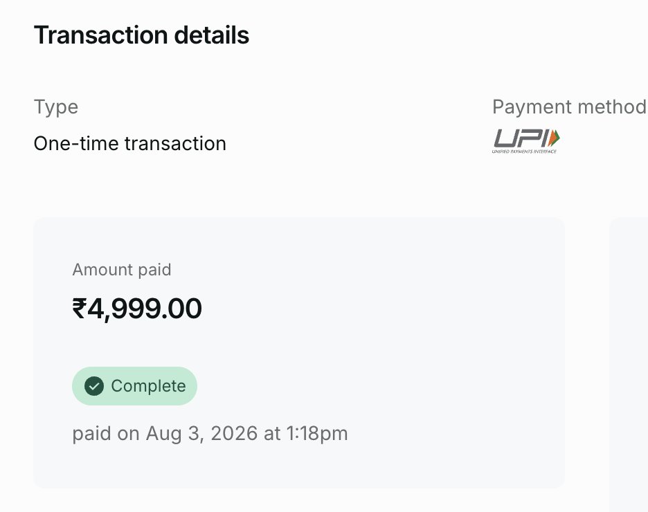 ceoshikhar's tweet photo. 🎉 https://t.co/5RfBd7ytep had the first one-time purchase sale today. I can't believe I built something that someone is willing to pay me 5,000 for using it. Maybe I need to be more confident in what I am building for the Indian traders.

#tradingjournal #fintech #buildinpublic https://t.co/5FnLVs0XnM