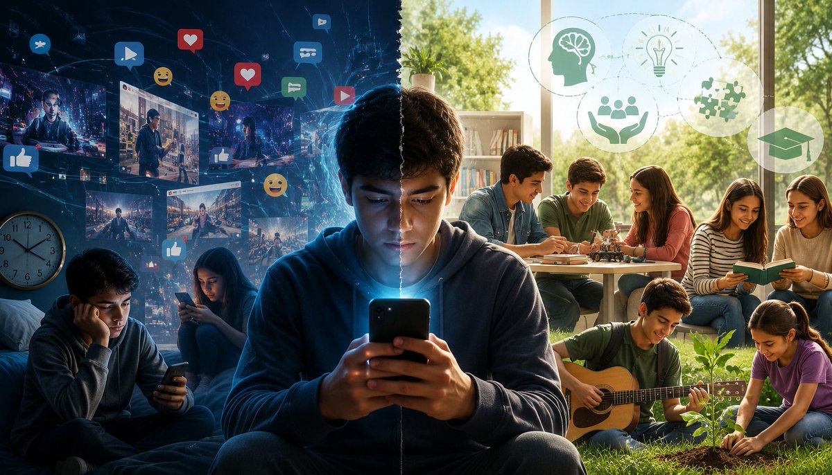 Desinformemonos's tweet photo. #Opinión ✍️| Autoridades federales analizan restringir el uso de celulares en escuelas a partir del próximo ciclo escolar y es que en el mundo las y los jóvenes mexicanos son los que pasan más tiempo con el teléfono celular navegando en Internet. https://t.co/u6TD9fANv6 https://t.co/fvBXAoOxWp