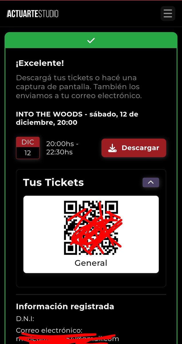gar66218's tweet photo. MUY FELIZ!!!! ya tengo mi entrada para ver debutar a #LuzTito en #IntoTheWoods representando a la #Cenicienta más bella, icónica y mágica de todos los tiempos 
Demasiado manija para que llegue el doce de diciembre 🧚‍♀️✨🪄  @ActuarteStudio 
Éxito asegurado 🎭🔥🙌 https://t.co/5UxAnBue0o