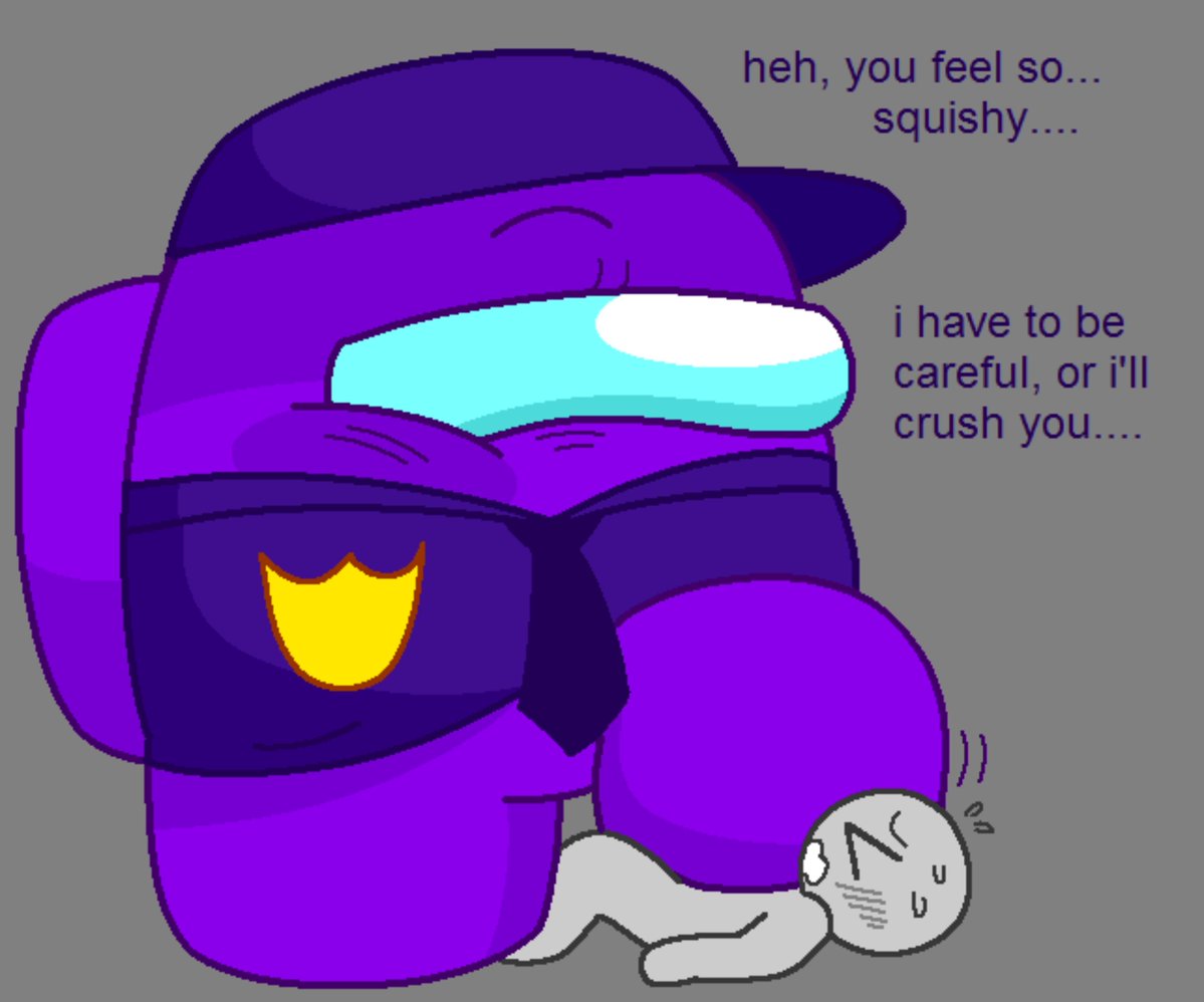 puddingpacksnak's tweet photo. #amongusnsfw #amongusshownsfw purple step on me pls https://t.co/AlRXOZvRJ7