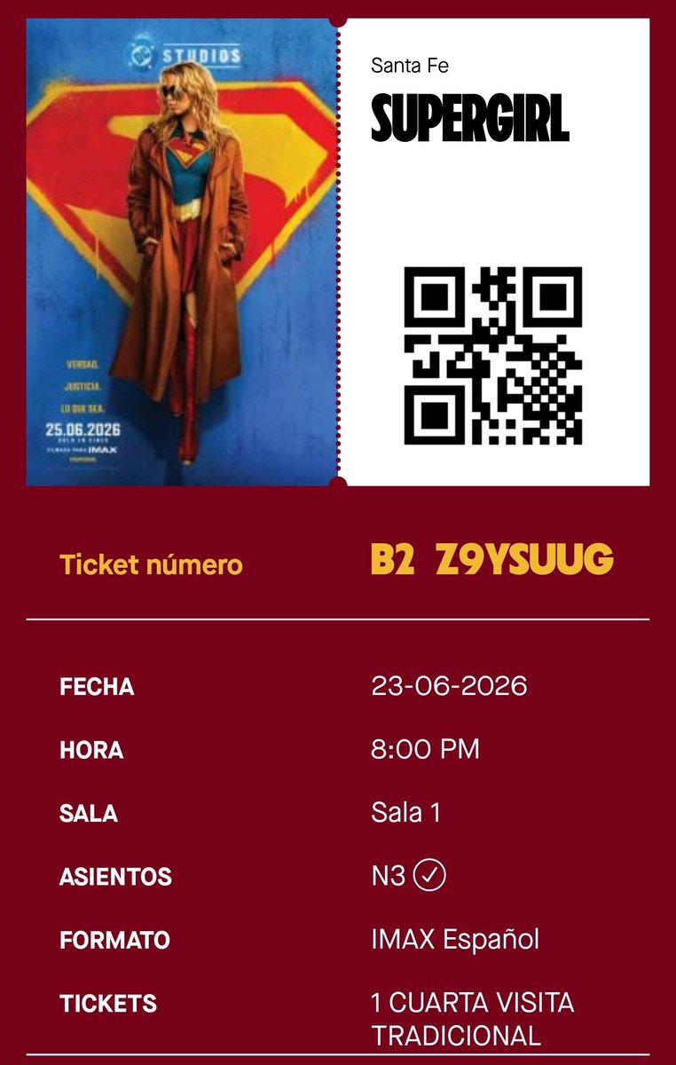 Miguel_AngelG_D's tweet photo. Fue una gran aventura en los cines, disfruté cada función tanto como no imaginan, la amé con todo lo que tengo; #MillyAlcock es grandiosa como @supergirl. Muchas gracias @Cinepolis, @Cinemex, #Cinetop y @Cinedotmx (perdón por juntarlos aquí, ya se que son competencia), muchas gracias #WarnerBros. y #DCCómics por todo, y muchas gracias #Supergirl por ser la mejor. Te vi tanto como pude. ❤️😍🥰🫦🥲😭🥺😢