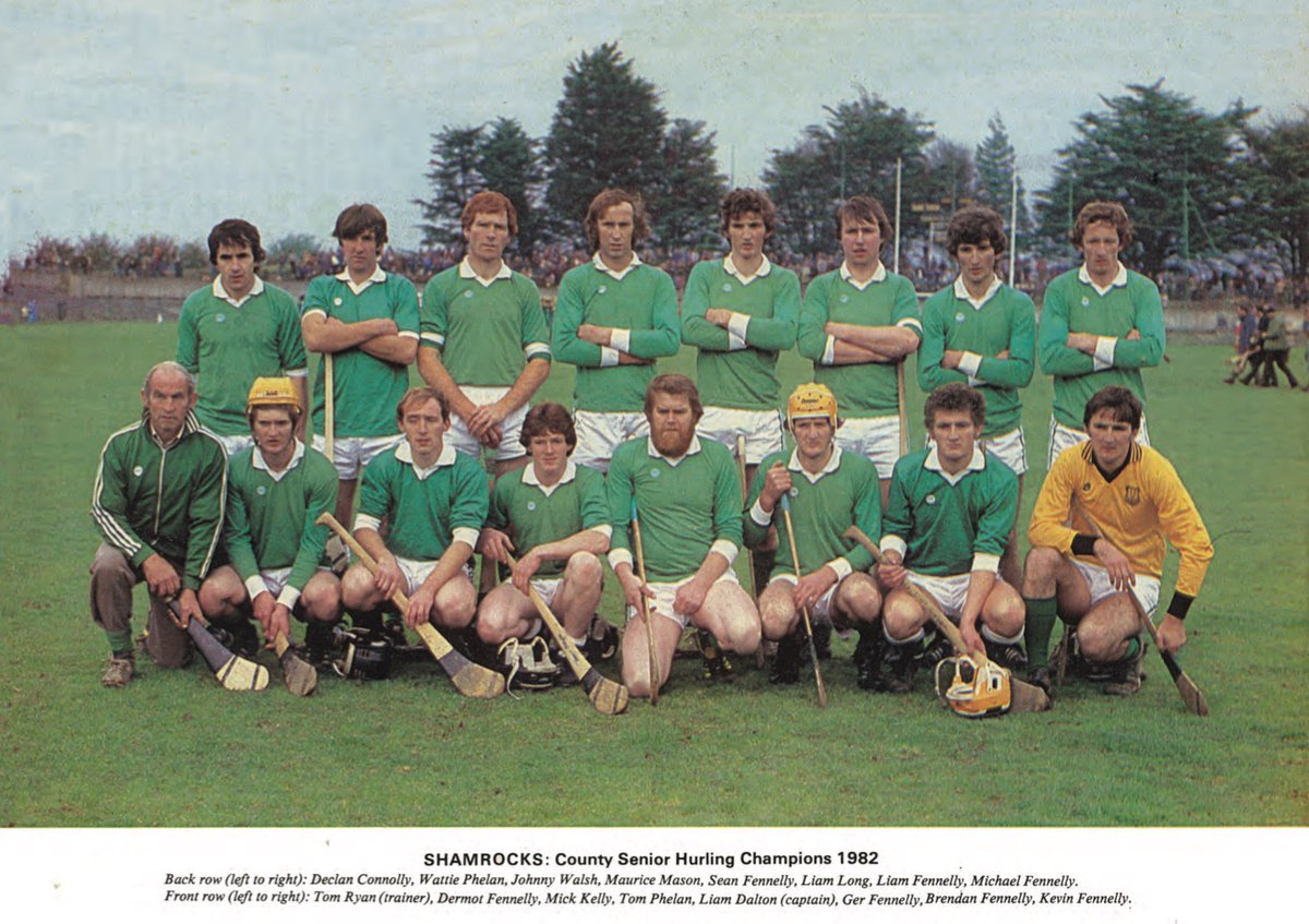 SportsHistory26's tweet photo. The @BallyhaleGAA back to back @KilkennyCLG County Senior Hurling Championship winners in 1982 and 1983…#shamrocks #ballyhale #kilkenny #hurling #ireland https://t.co/skD7s2ueSr