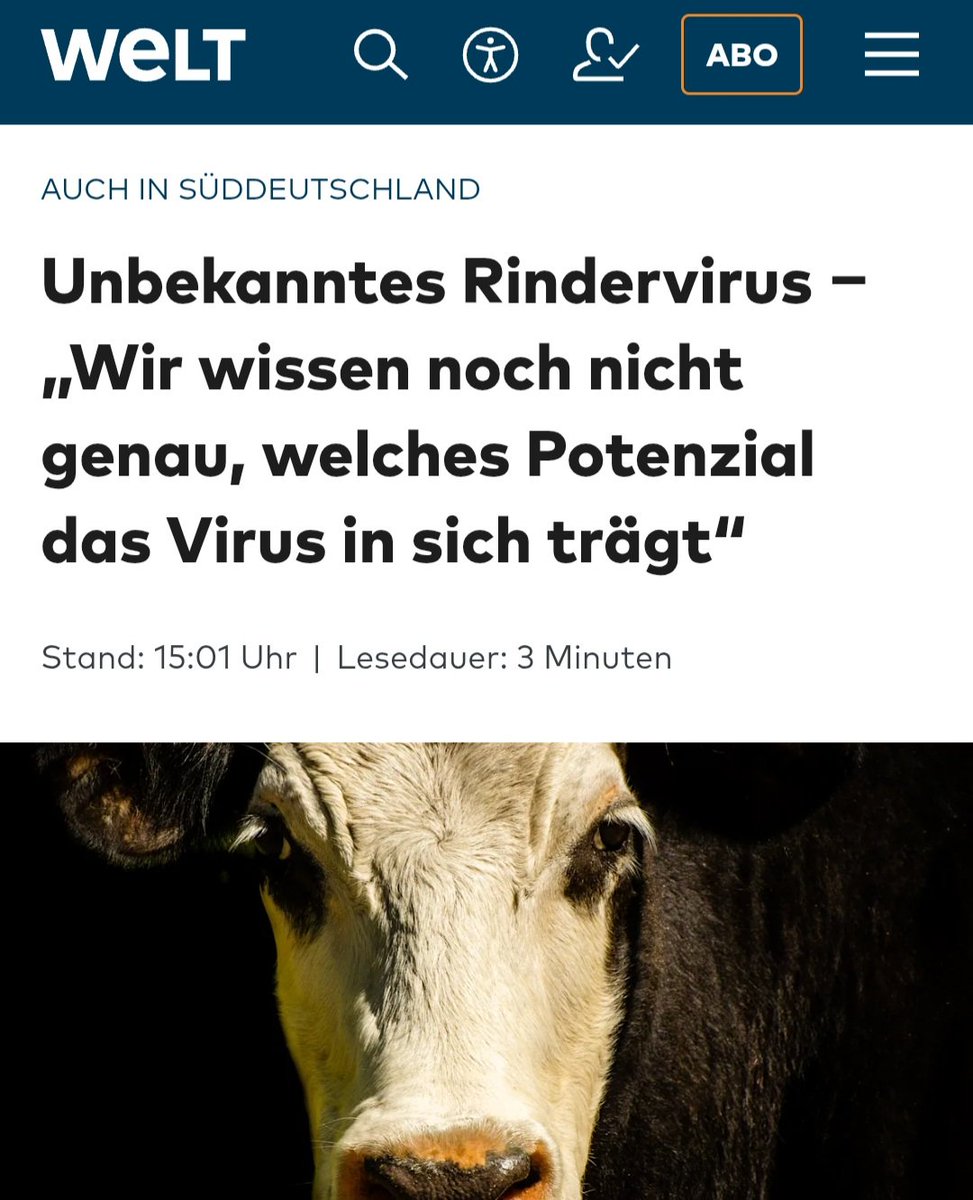 LilitThyra's tweet photo. Na endlich mal wieder ein Rindervirus! Wurde auch Zeit!

Wie groß ist die Chance, dass wir wieder alle sterben? 🤔 https://t.co/hqBpzP5IiQ