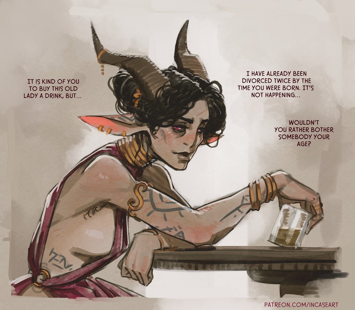 InCaseArt's tweet photo. The Old Goat parts 1 - 4

Yeah, I am going the distance with this one. Not sure how many pages that'll be, but you'll be seeing more of this old lady. https://t.co/L700mgjyrZ