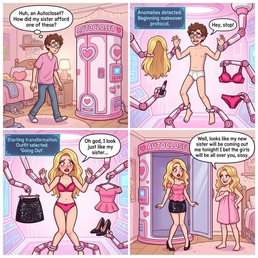 FemPrincessKat's tweet photo. Pretty much how I got started 😅 One curious look in my sisters closet and next thing I know I’m wearing her panties🩷No going back now. #Sissy #ForcedFeminization #SissyLife #makeover #Feminization #SissyTransformation https://t.co/yOBPfACimK