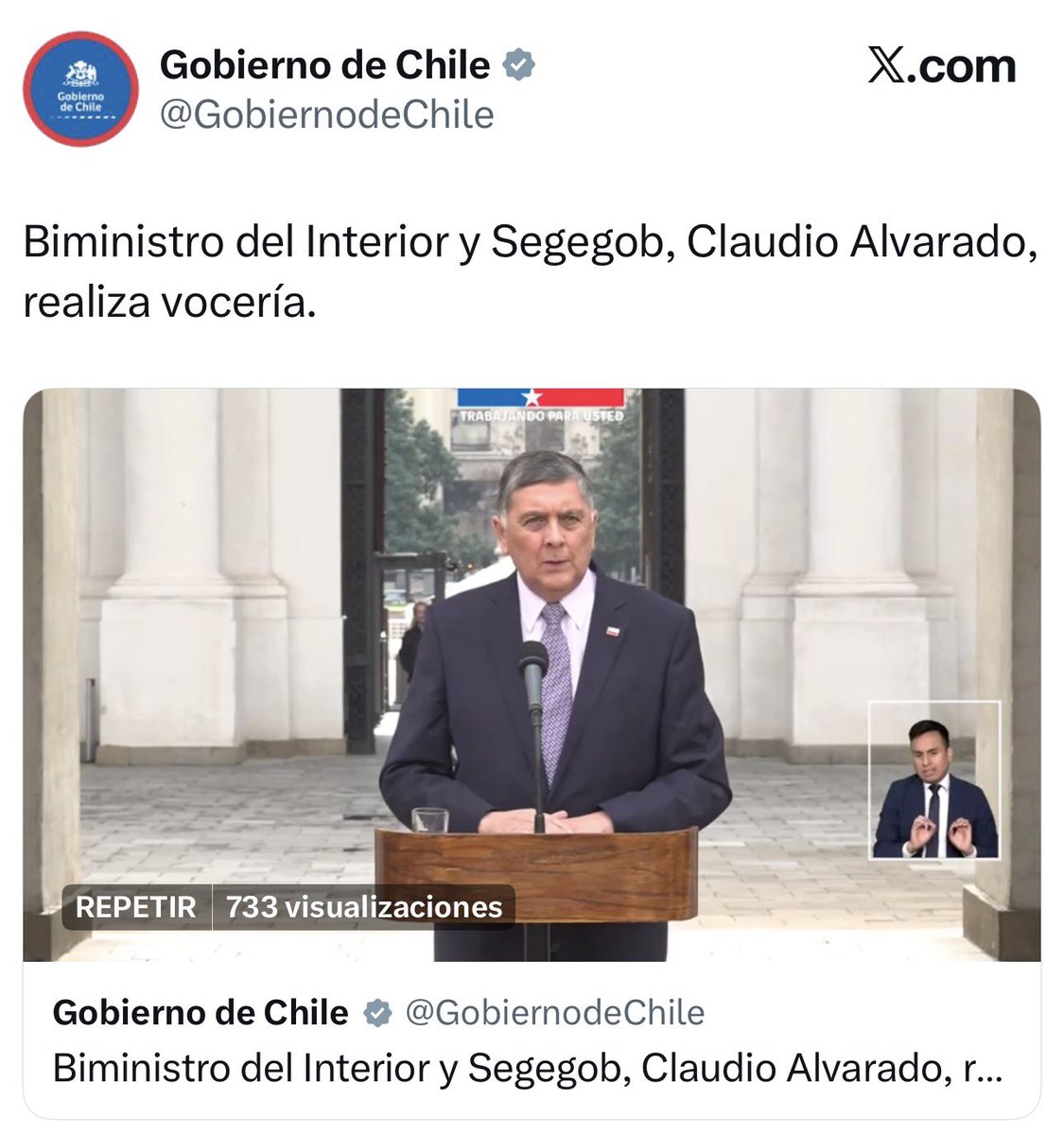 R_SaavedraM's tweet photo. Camila Vallejo 👑 @camila_vallejo acusó falta de vocería, y el gobierno obedece 🙌🏻 https://t.co/hVwfKf6nVb