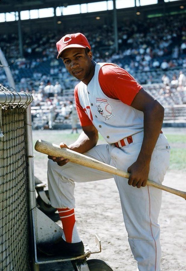 Jimfrombaseball's tweet photo. "Frank Robinson was mean and angry on the field.
He played with a chip on his shoulder.
He was not afraid to take a shortstop into left field with a hard slide.
He felt slighted that during his time, everybody talked about Willie Mays, Mickey Mantle and Hank Aaron.
He crowded home plate and you’d think you could pitch him inside.
But he’d drop that front foot and pull an inside pitch into the seats."
Jim Kaat.
Described by "Sporting News" as a "Grade-A Negro", Frank Robinson was not yet a civil rights activist.
When Frank Robinson was traded to Baltimore in 1966, the Baltimore NAACP asked him to join.
It was reported that he declined unless the organization promised he wouldn’t have to make public appearances while he was a player.
But house-hunting for him and his family, which included a son and daughter, changed his mind.
Robinson and his wife Barbara, thought they’d found a house until the university professor who was subletting it met Barbara.
"He must have thought I was Mrs. Brooks Robinson," Frank Robinson’s wife quipped. They wound up in a rental house that was:
“Grimy and infested with bugs, its floors covered with dog shit.”
The experience inspired Frank Robinson to change his mind about being active with the City’s NAACP.
"Baseball owes a big debt to Frank Robinson as one of the greatest players ever, as the first Black manager, a man who never was given opportunity to be a General Manager.
But guess what?
Frank Robinson still loves the game and does what he thinks is best."
Joe Morgan.
"Frank Robinson was a tough guy.
He would sit on the bench and call every pitch by the opponent`s pitchers.
He might not tell you how he could do that.
His thought was you had to figure that out.
You had to study harder."
Joe Orsulak.