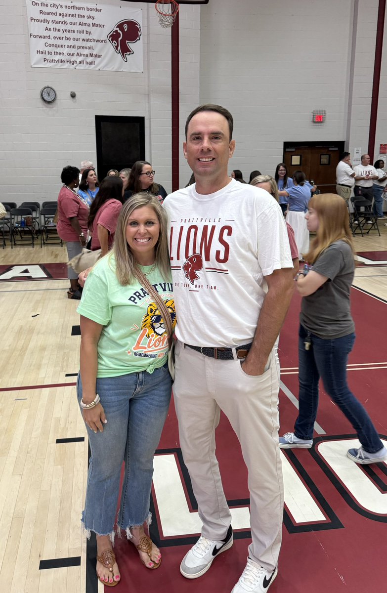 Coach_Boren's tweet photo. Today I’m kicking off Year 18, and Amanda is starting Year 15! We’re both excited and ready for another great school year!

Go Lions! 🦁 https://t.co/oTc4vRfe4y