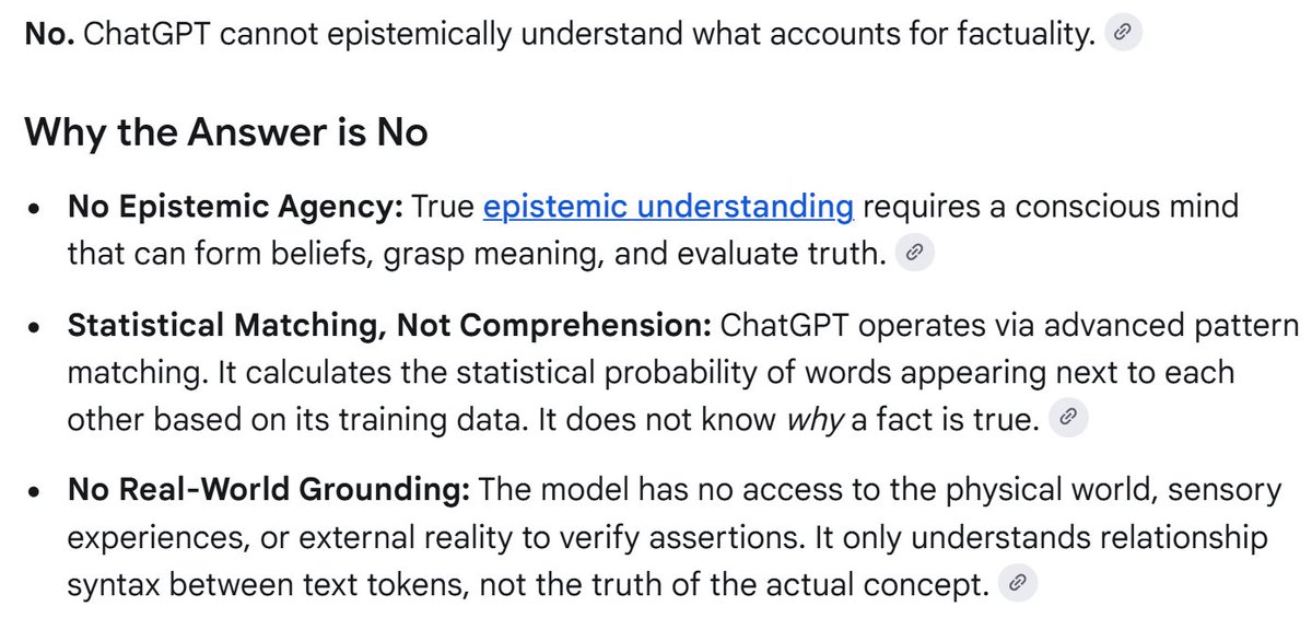 TrenzFur's tweet photo. @matthew24_4 @Fazeelpqhz @ApoloJesuss @MMetaphysician @InspiringPhilos So, according to you, showing AI slop is what "facts" are. Bet, here you go (ai response to undermine your whining): https://t.co/0nrtuG1LEg