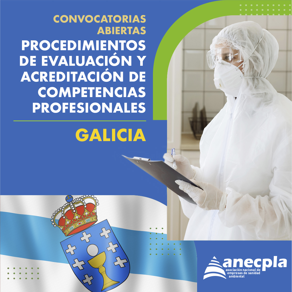 anecpla's tweet photo. 📃 Convocatorias abiertas de los procedimientos de evaluación y acreditación de competencias profesionales en Galicia:

N2: Técnico Aplicador de Biocidas
N3: Responsable Técnico (Biocidas y Legionella)
LG: Técnico tratamientos Legionella

🔗 Enlace con toda la información: https://t.co/fTubAwoAk9

#certificadoprofesionalidad #sanidadambiental #galicia
