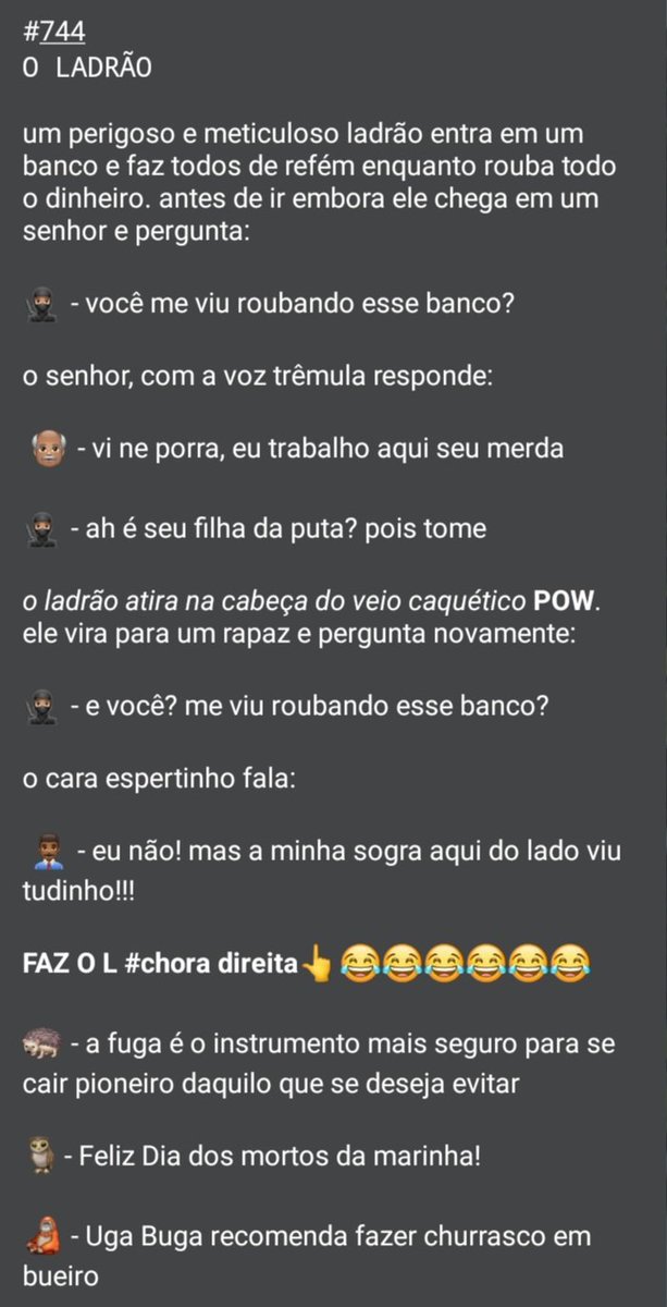 piadadanote's tweet photo. 🤡 PIADA DA NOITE 😂
Piadas para todo o Brasil

🗓 Terça-feira, 21 de julho de 2026

Tags: todos shora, U.D.R, piada de sogra, sogra legal, sogra filha da puta, piada com sogra, ladrão, maligno 

❤ Apoie o PIADA DA NOITE pelo livepix: https://t.co/gdm1uaSrw5 https://t.co/jtYXxqNafn