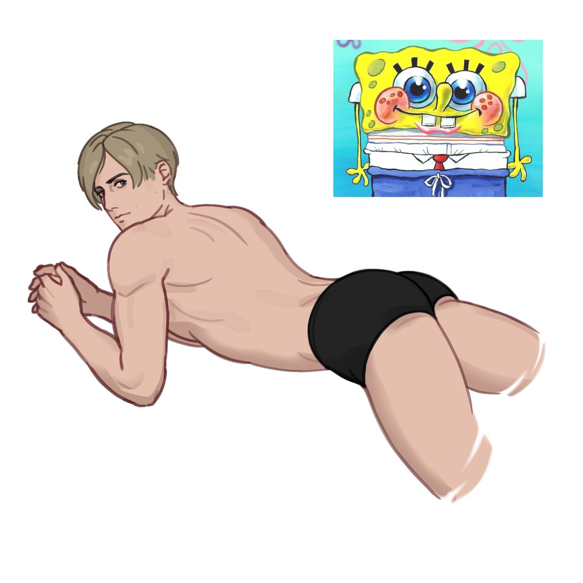 septentr1on's tweet photo. Sweet cheeks 
#leonkennedy https://t.co/TGLjd2NqIV