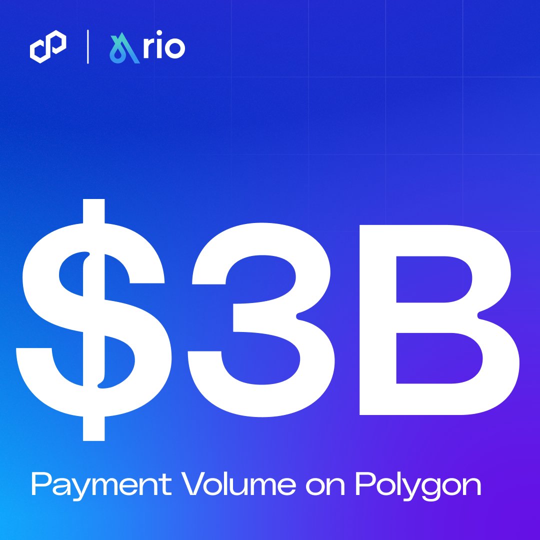 0xPolygon's tweet photo. $3B.

That's how much stablecoin FX volume @rio_latam has moved across Latin America, settled on Polygon 🌎 https://t.co/8zEMqet9Hj