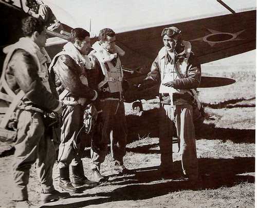 ZxvHqR89tGkRuqj's tweet photo. Brazilian fighter pilots before taking off for combat, Italy. https://t.co/B9PyO1M4c2