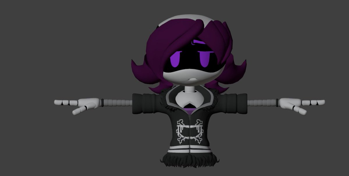 Brixz_co's tweet photo. wait a second this isnt sonic at all?? #blender #3dart #murderdrones #glitchproductions #uzi #uzidoorman no necklace. https://t.co/SMzA570Trj