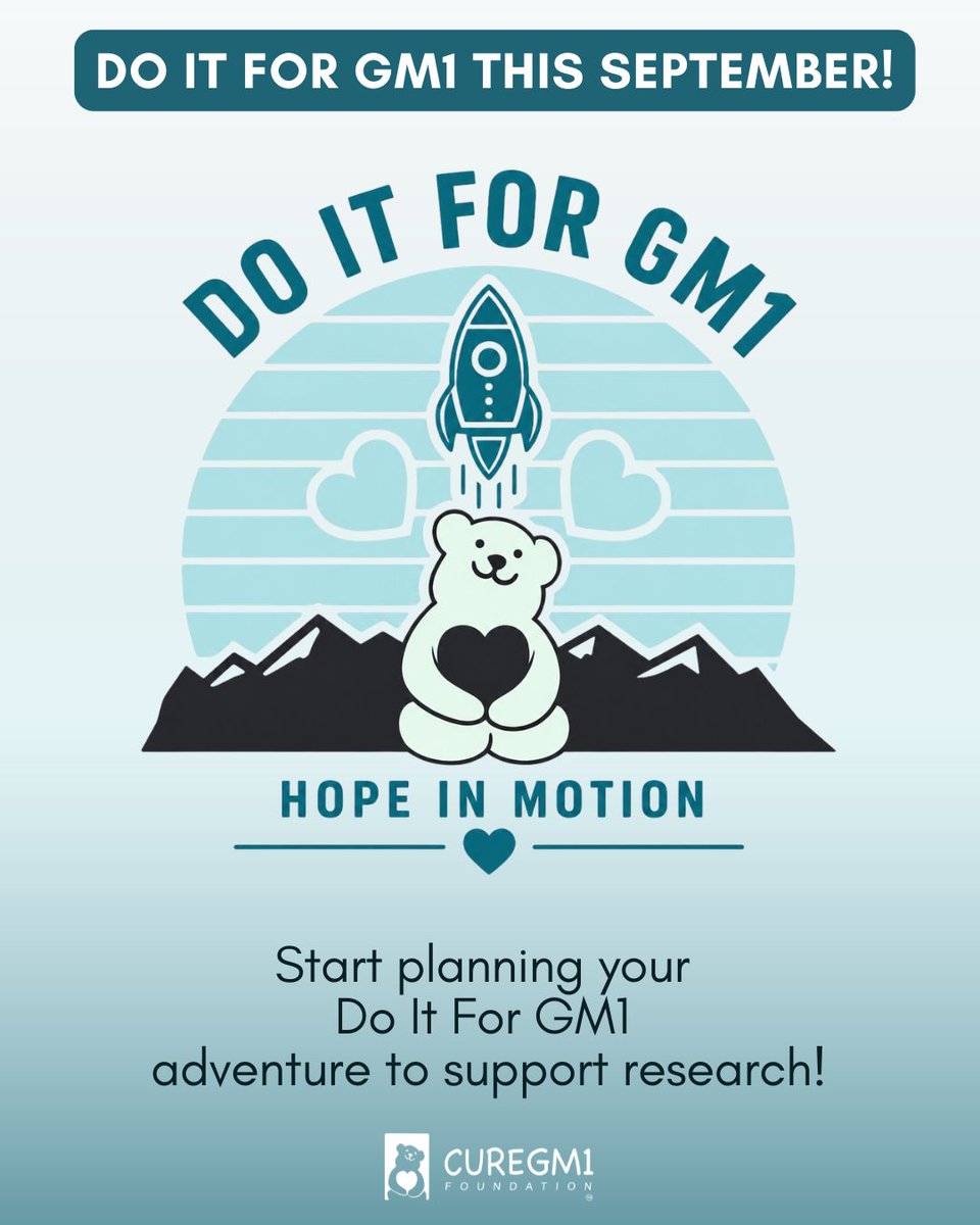 curegm1's tweet photo. Every single person in the world has the capacity to make a difference.  It’s easier than you think.  Choose an activity you love, rally your community, and join the Do It For GM1 campaign throughout September: 
https://t.co/oQZgDyoVoB
#curegm1 #hope https://t.co/8otTZLJcYM
