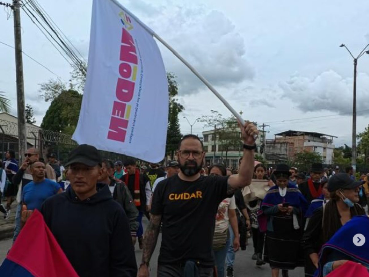 lasillavacia's tweet photo. #Investigación 

El @FondoFenoge del @MinEnergiaCo pidió desviar plata de la transición energética para pagar una marcha política.

La movilización fue liderada por un movimiento que se convirtió en plataforma del exminenergía @andrescamachom_.

Va 🧵 https://t.co/UStNVE7eSB