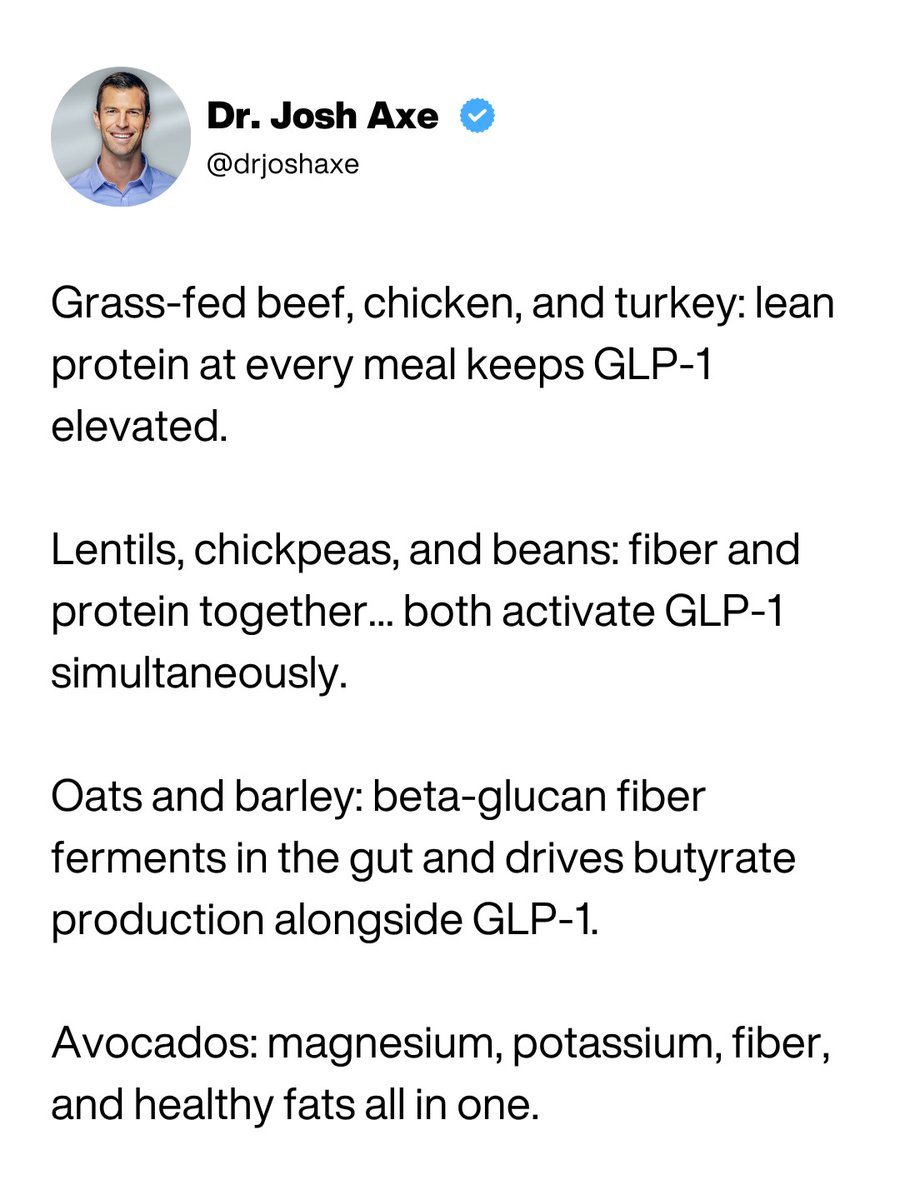drjoshaxe's tweet photo. If you want the full breakdown on how to work with your body's own GLP-1 system, as well as the myths behind weight loss that I'm here to debunk, my masterclass walks you through it all. Click the link to access now: https://t.co/5s16JxmPky https://t.co/veKiYjVwJU