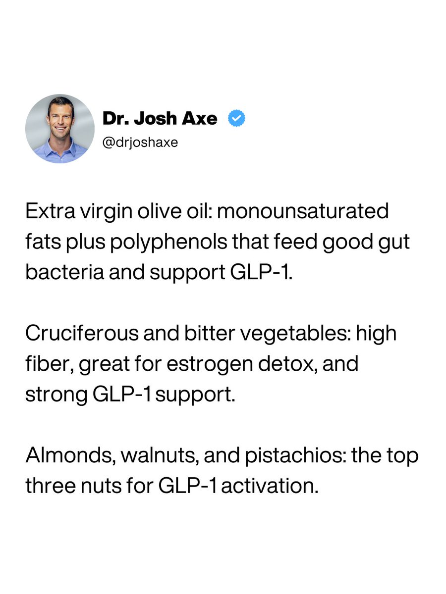 drjoshaxe's tweet photo. If you want the full breakdown on how to work with your body's own GLP-1 system, as well as the myths behind weight loss that I'm here to debunk, my masterclass walks you through it all. Click the link to access now: https://t.co/5s16JxmPky https://t.co/veKiYjVwJU