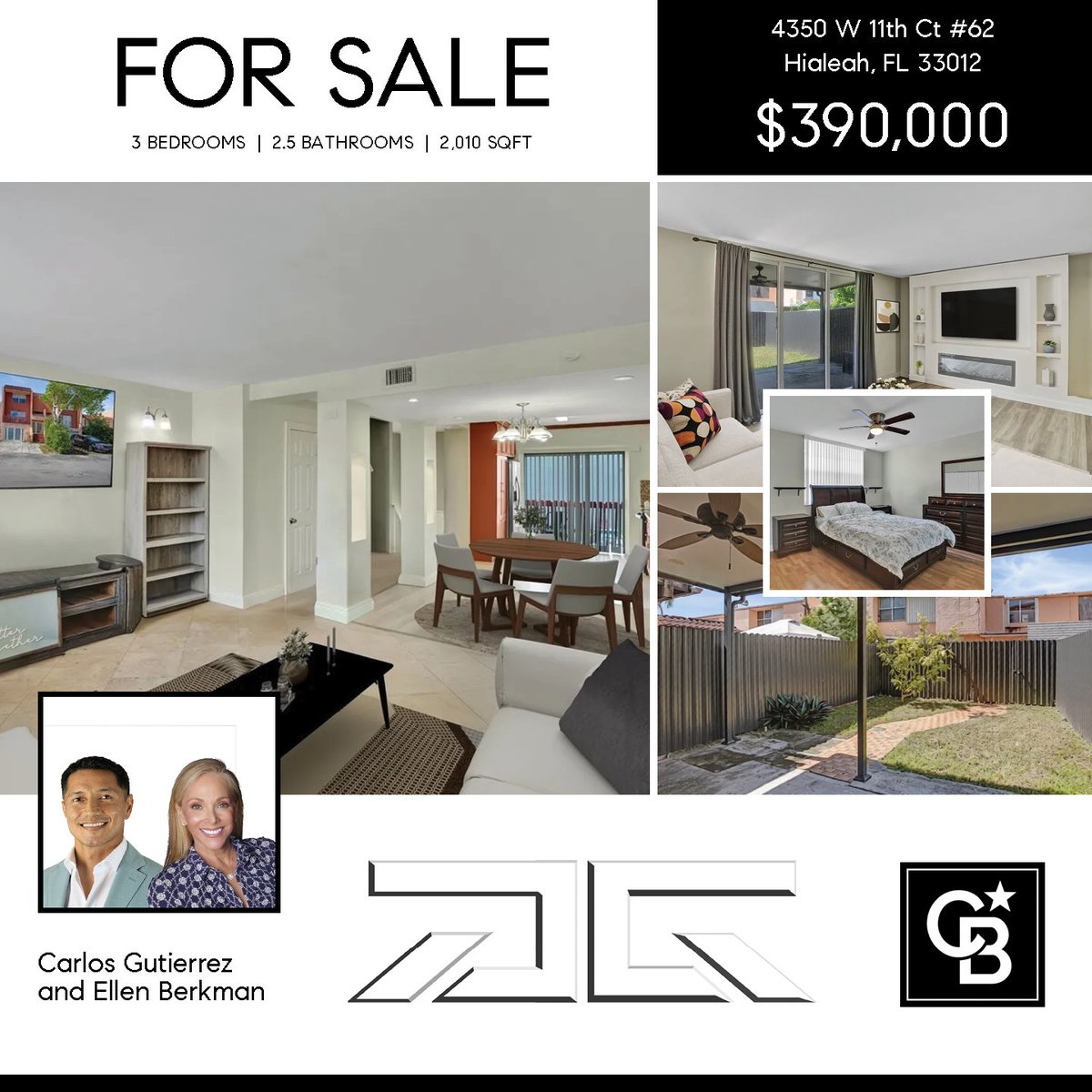 GGMiamiRE's tweet photo. For Sale! 4350 W 11th Ct #62, Hialeah

3 Bedrooms | 2.5 Bathrooms | 2,010 SqFt

Spacious 3/2.5 townhouse condo offering 2,010 SF across 3 levels in desirable Mango Hill community, in heart of Hialeah.

Call us at 305-710-9655 or 305-710-7062 for a showing. https://t.co/O3VJgNazwl