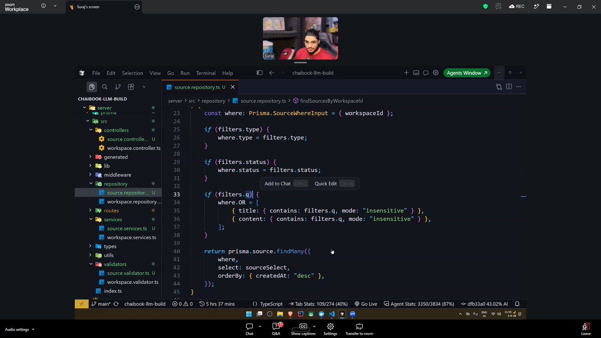 arushkumardev's tweet photo. 🕷️ Spider Mode: ON

Started building ChaiBookLLM with @surajtwt_  with spiderman costume.

   Done these basic part today:
       Project Init
       Prisma DB
       Better Auth
       Google Auth
      API Routes &amp; Controllers

#GenAI  #chaicode https://t.co/hko4skGHLA
