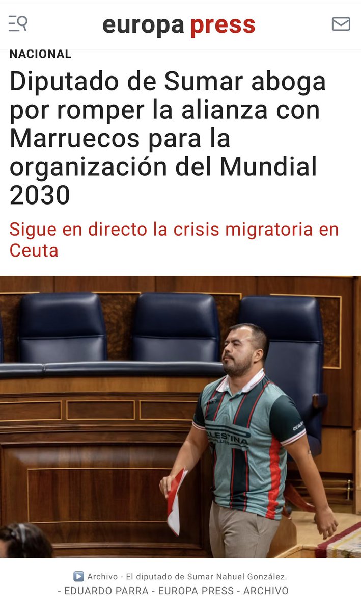 nah_gon's tweet photo. Lo tenemos claro: no se puede organizar el Mundial de 2030 junto a una monarquía que amenaza y utiliza a gente desesperada para sus intereses geoestratégicos.

Y lo decimos con la cabeza bien alta. https://t.co/54LYxP2GSO
