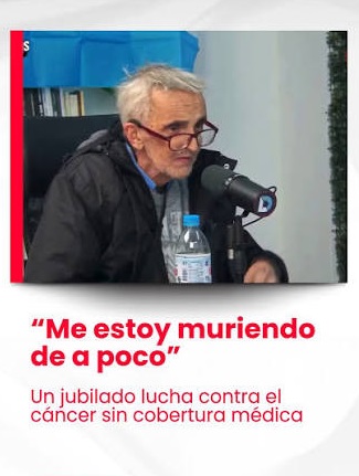 MartnPeiretti1's tweet photo. 🟥⚠️✅ Hace un rato murió Gabriel García Varde, en realidad lo asesinó Javier Milei, ya que la gestión de Milei le negó los medicamentos oncológicos y el pobre jubilado falleció. Hace una semana avisó que se estaba muriendo. Esto claramente es un delito de lesa humanidad. https://t.co/yW37Vh0RqL