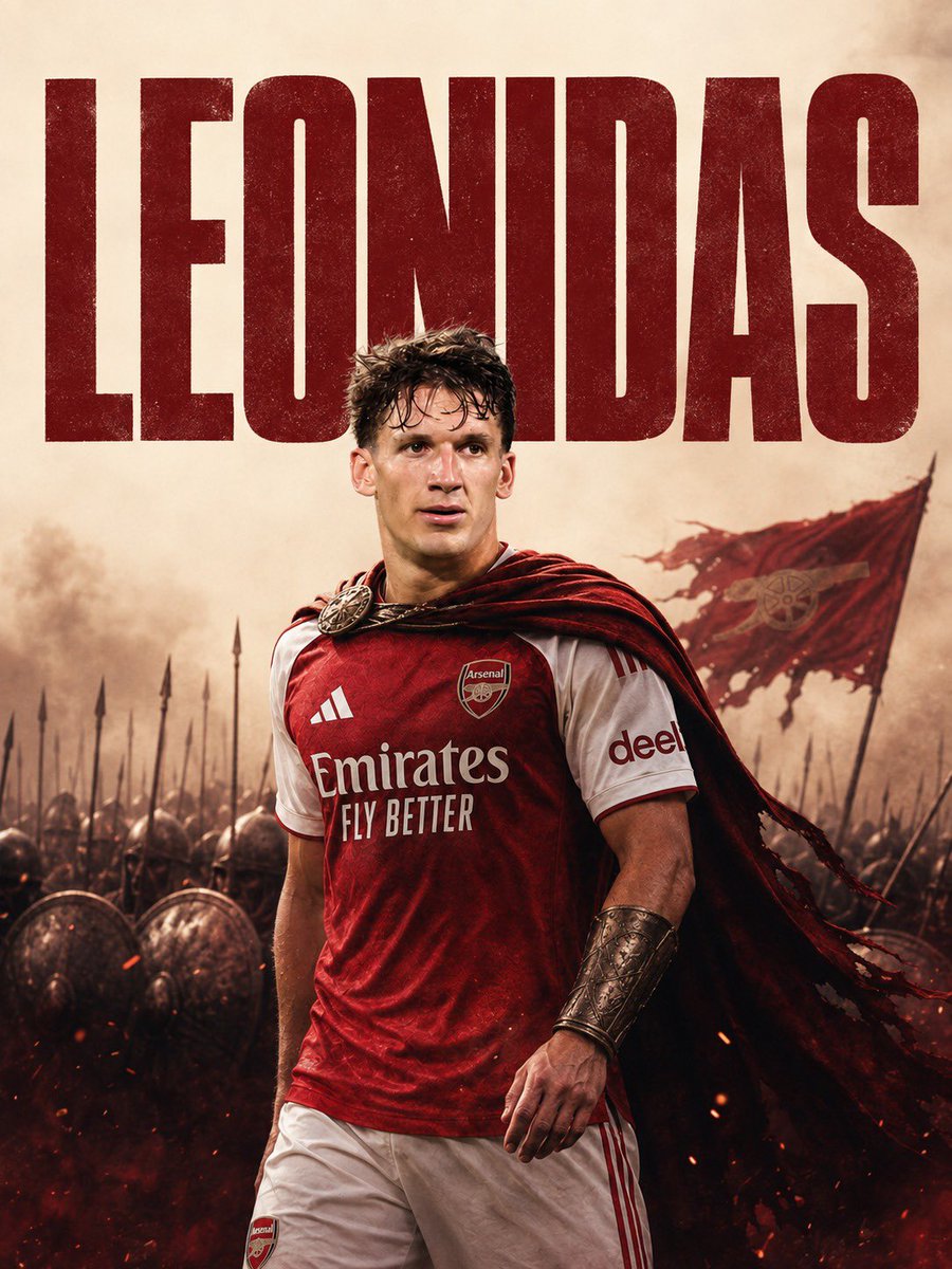 DailyAFC's tweet photo. Christos Tzolis has already earned a nickname at Arsenal, with the fitness coaches calling him "Leonidas" after Gerard Butler's character in the movie ‘300’. 🇬🇷💪 [@SamJDean] https://t.co/S9uAi7FZEE