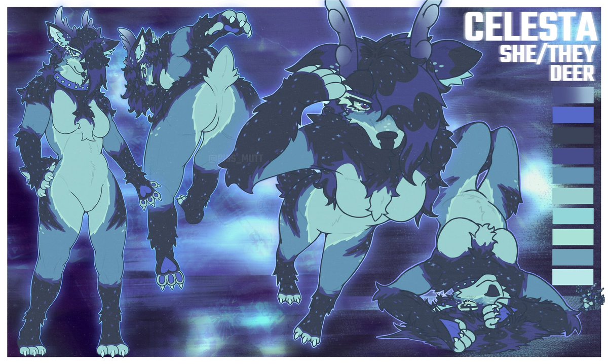 CuddlyK1ttyCat's tweet photo. Deersona Ref Sheet!! ^-^

Her name is Celesta <3 https://t.co/RmDcgEaLKj