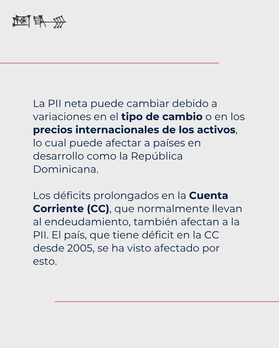 fundacionecyd's tweet photo. Desde hace más de una década los pasivos externos de los residentes de la República Dominicana han sido mayores que sus activos externos. 

#EconomíaEnGráficos #FEyD #EconomíaInternacional #CuentaCorriente https://t.co/qR8yyAnJ5C